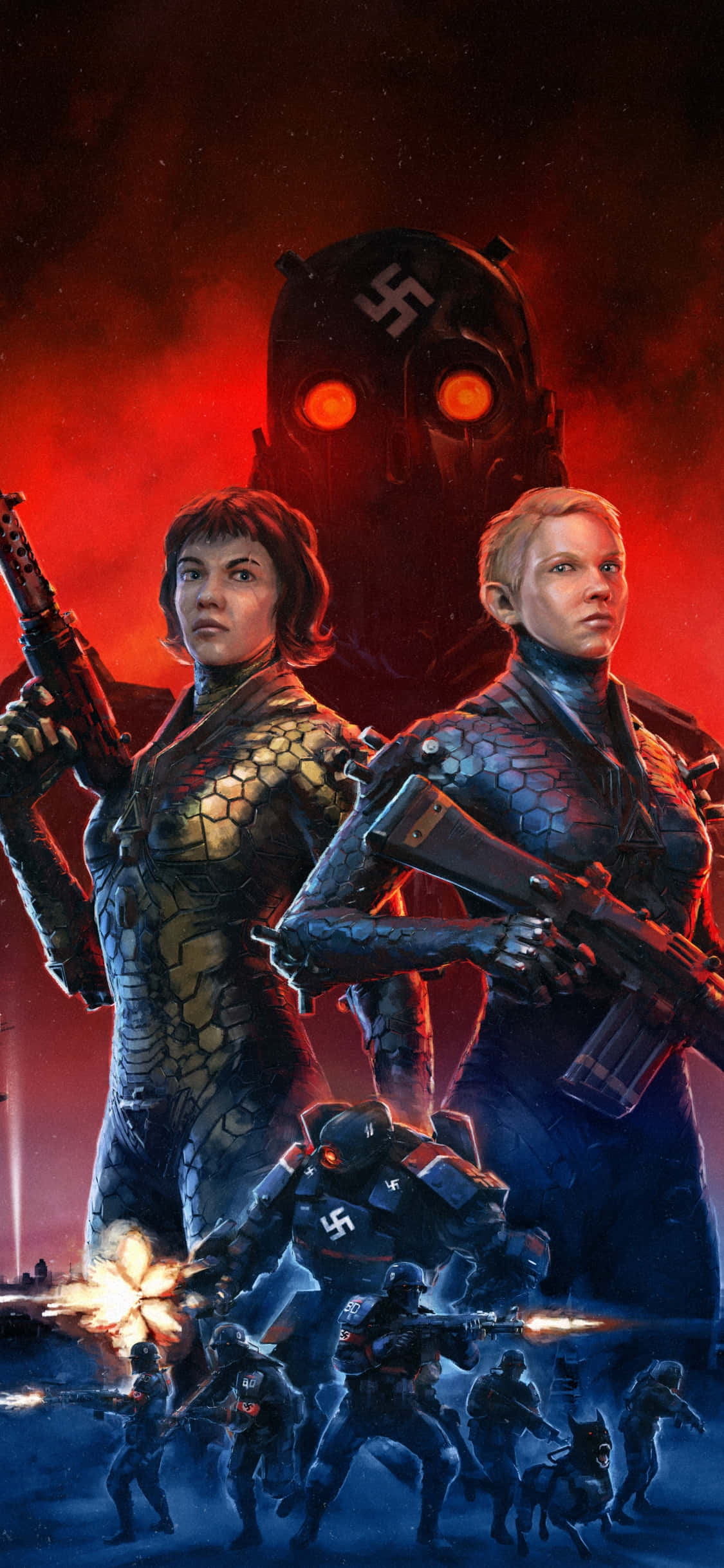 Wolfenstein II: The New Colossus trên iPhone Xs Hình nền
