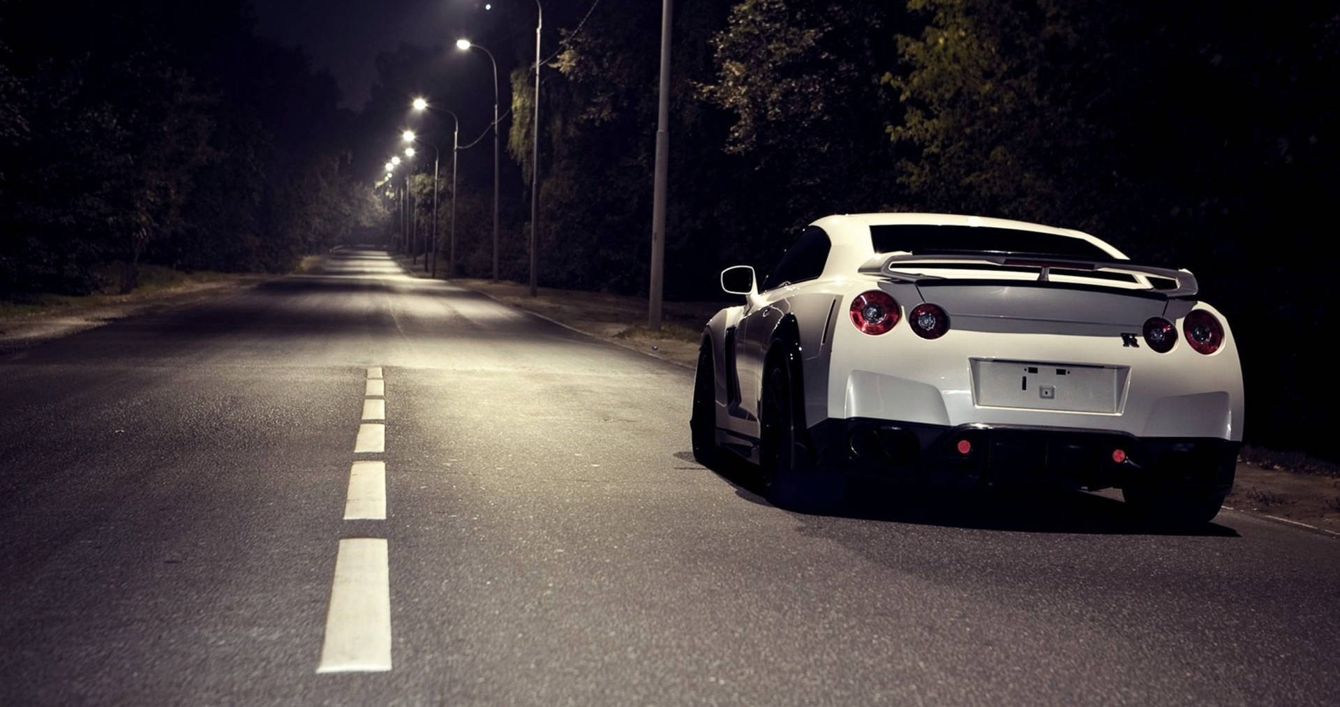 Hình nền xe 4k Nissan GTR Trắng