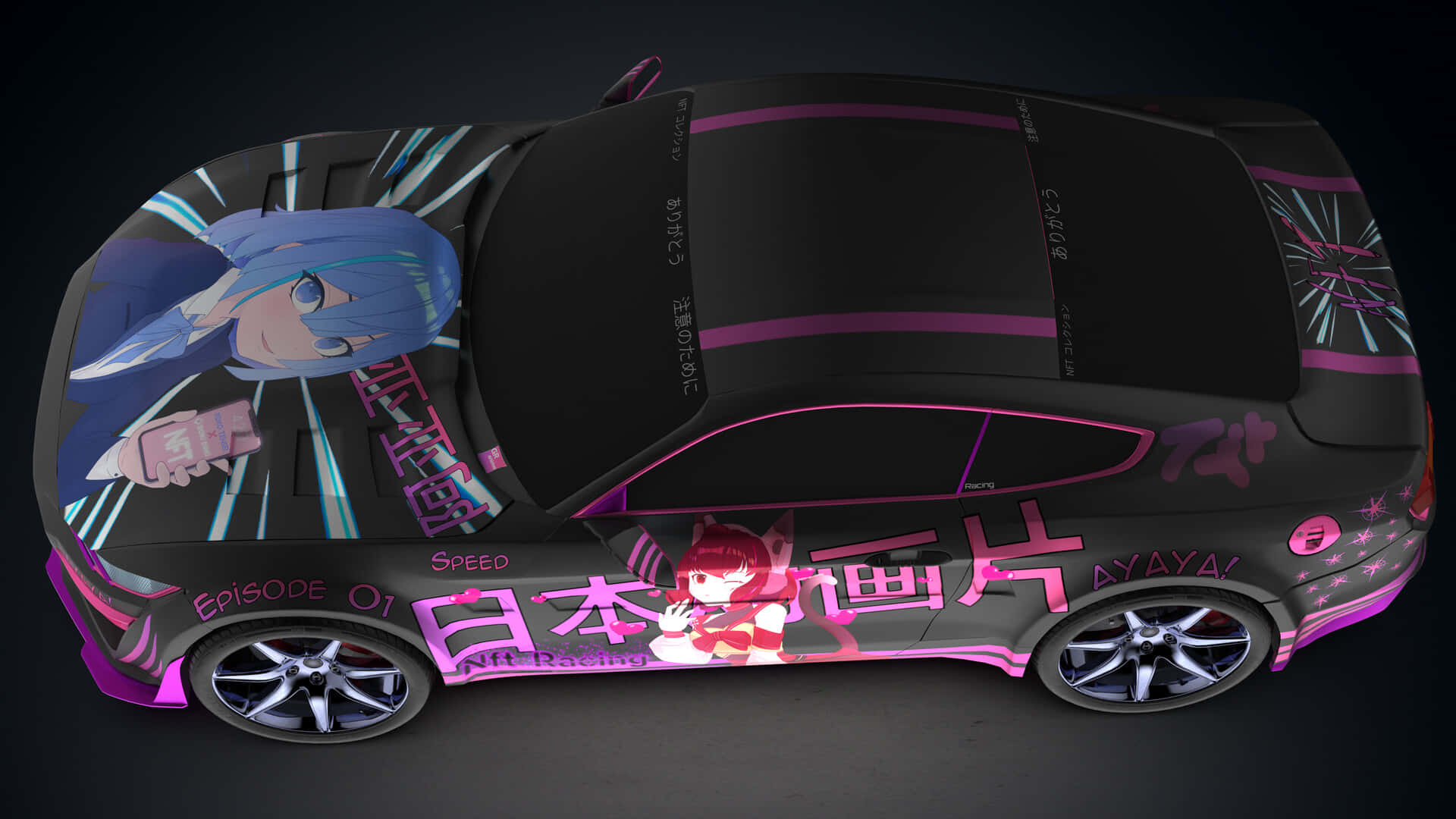 Xe anime tương lai dành cho thế hệ mai sau Hình nền