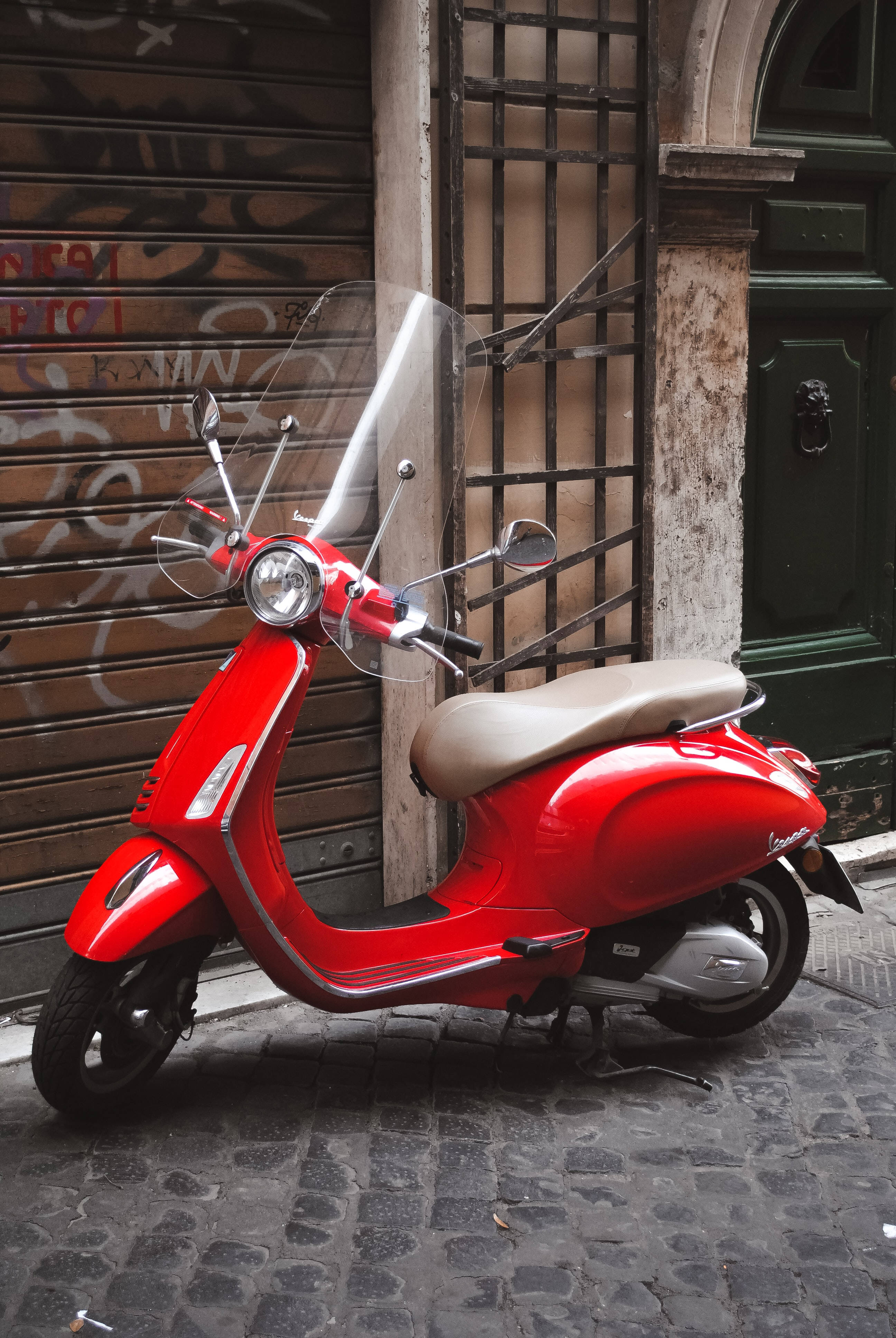 Xe Đạp Đỏ Moped Hình nền