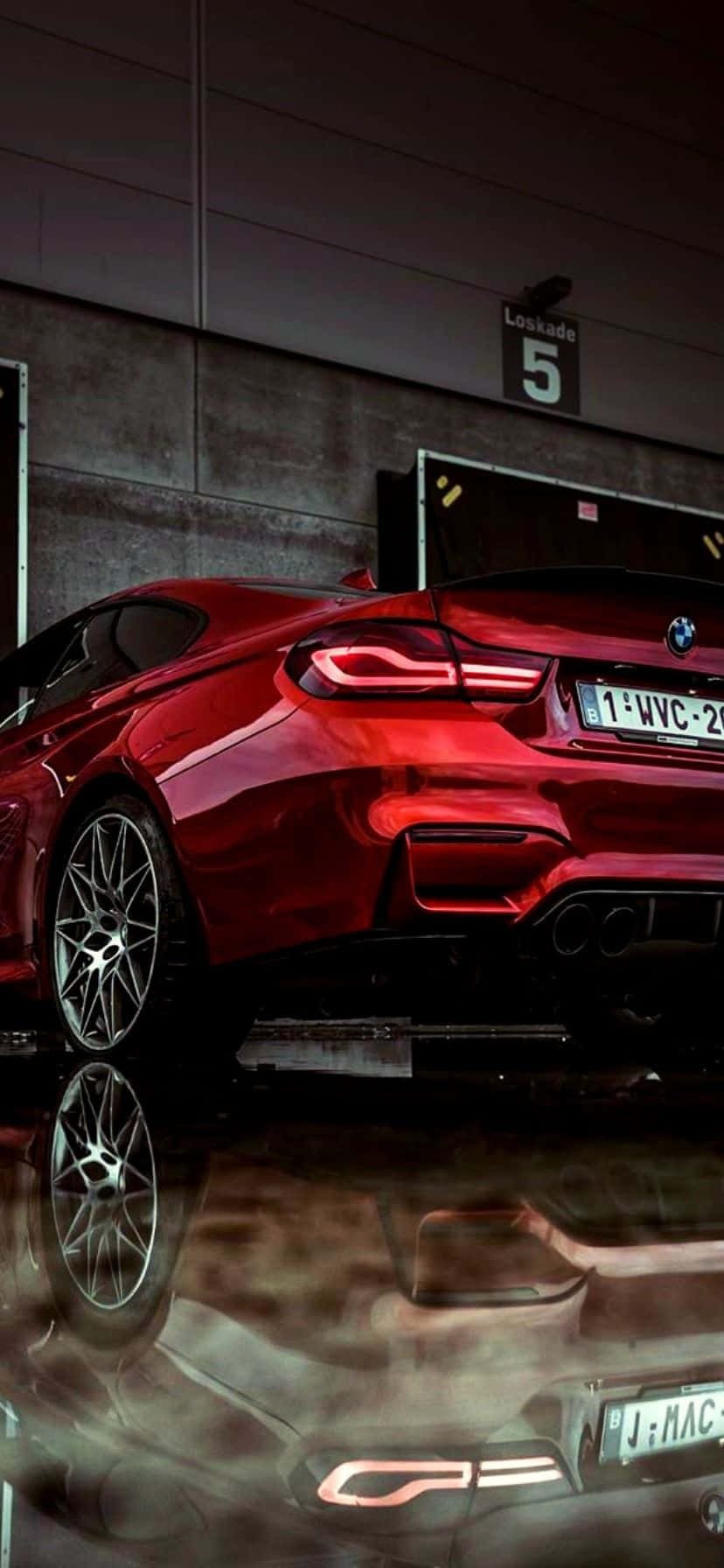 Xe BMW Đỏ Ngầu Hình nền