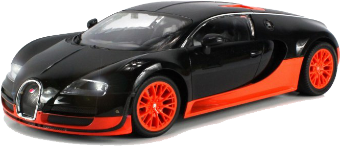 Xe Bugatti Veyron màu đen cam nhìn nghiêng Hình nền