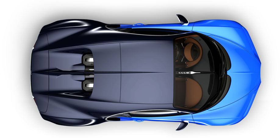 Xe Bugatti Xanh Nhìn Từ Trên Hình nền