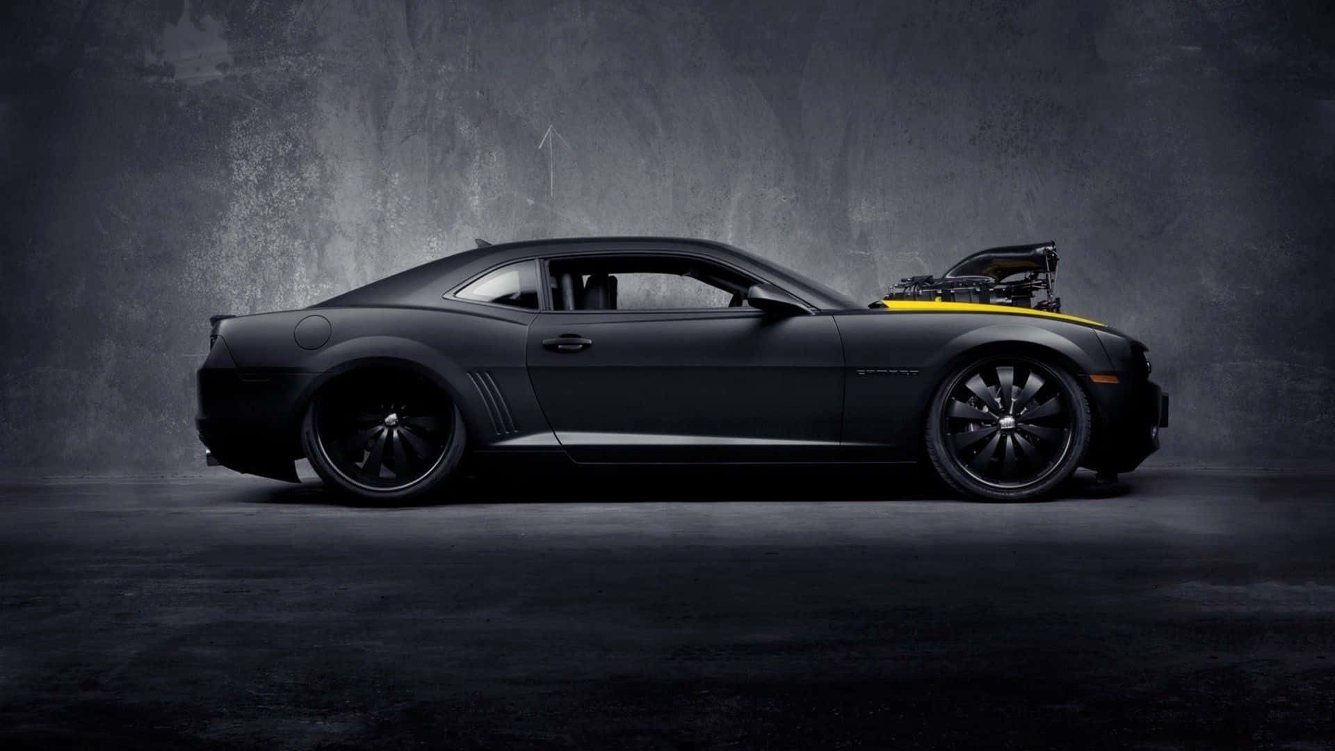 Xe Chevrolet Camaro Đen 4K Hình nền