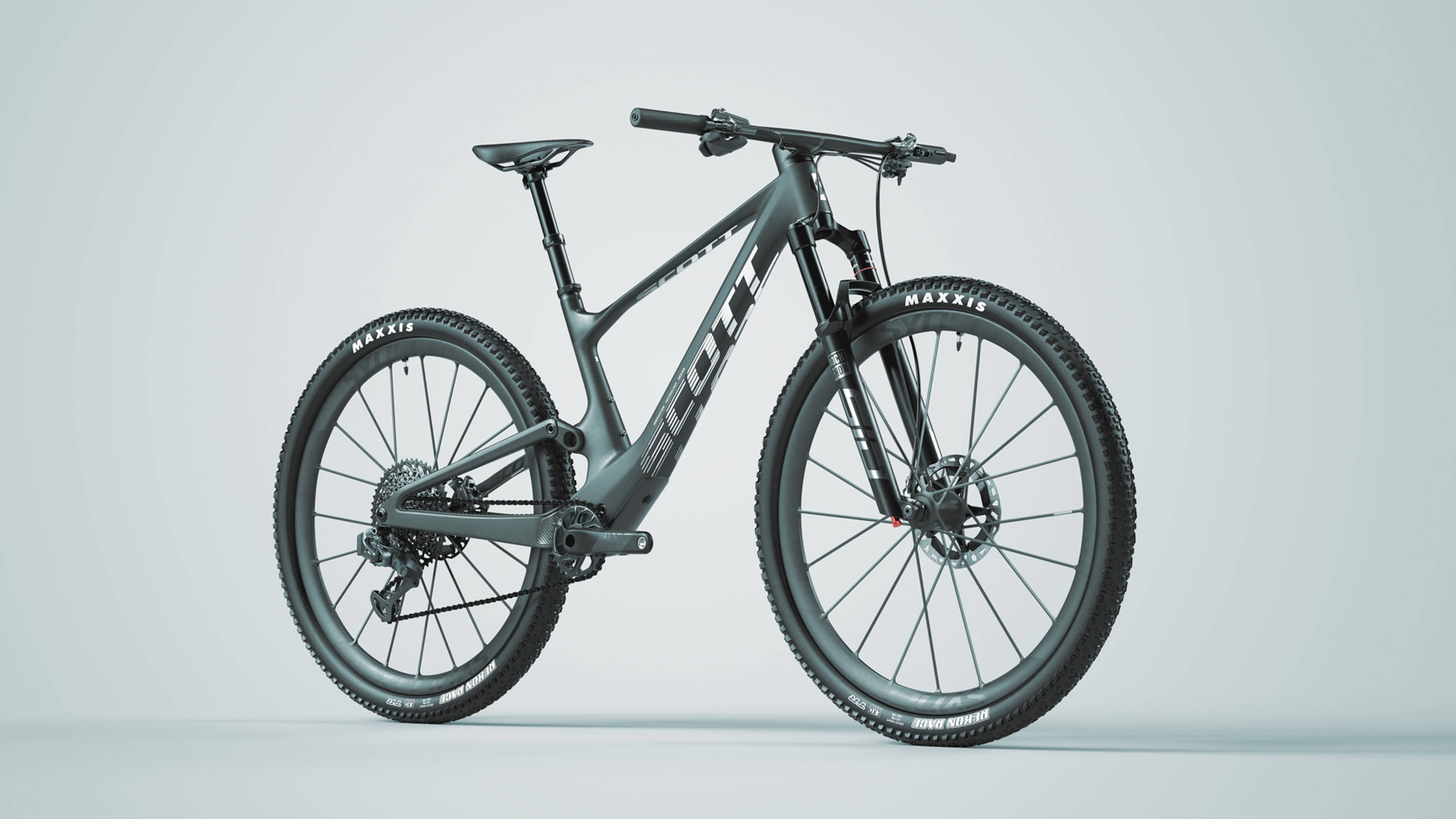 Xe đạp địa hình Scott Maxxis Spark Black 4K 2022 Hình nền