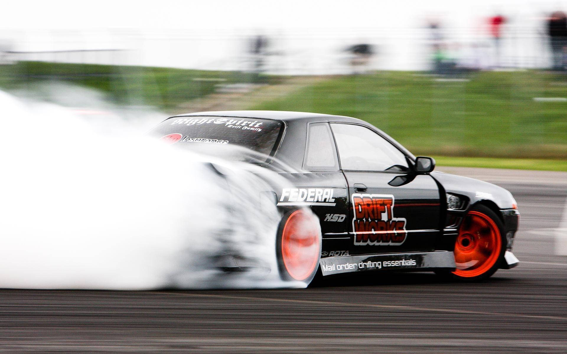 Xe Drift Nissan Skyline Góc Nhìn Sau Hình nền