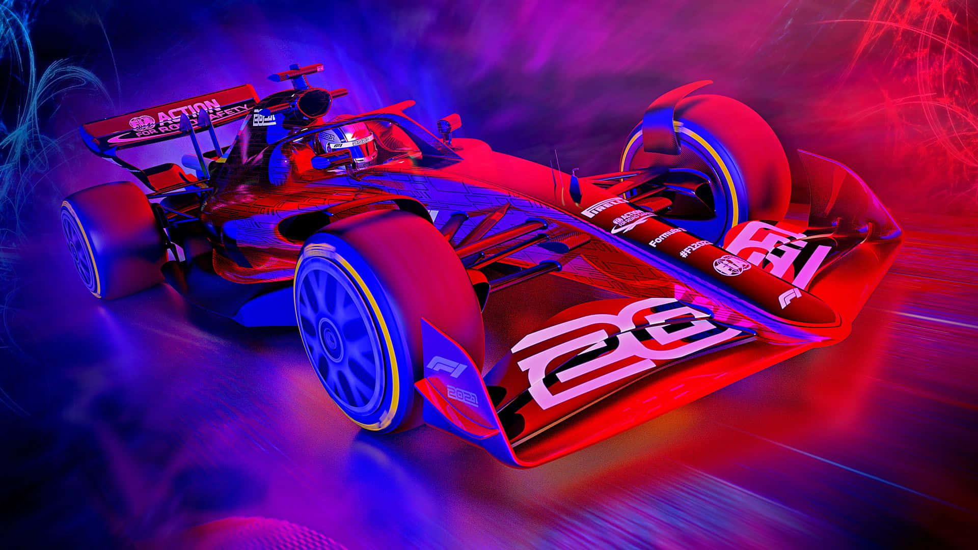 F1 Game — Tím aesthetic GIF Hình nền