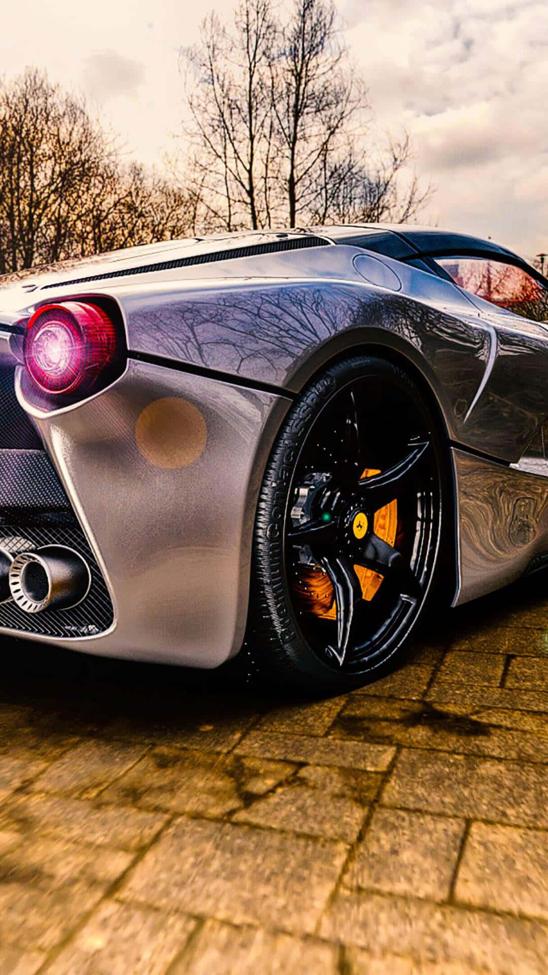 Xe Ferrari Màu Bạc Đắt Tiền Hình nền