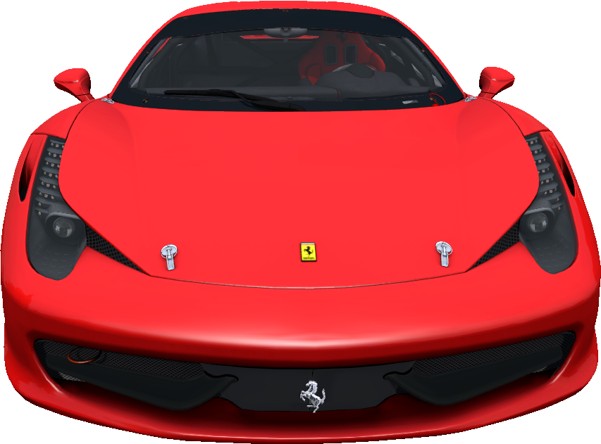 Xe Ferrari Đỏ Nhìn Từ Phía Trước Hình nền