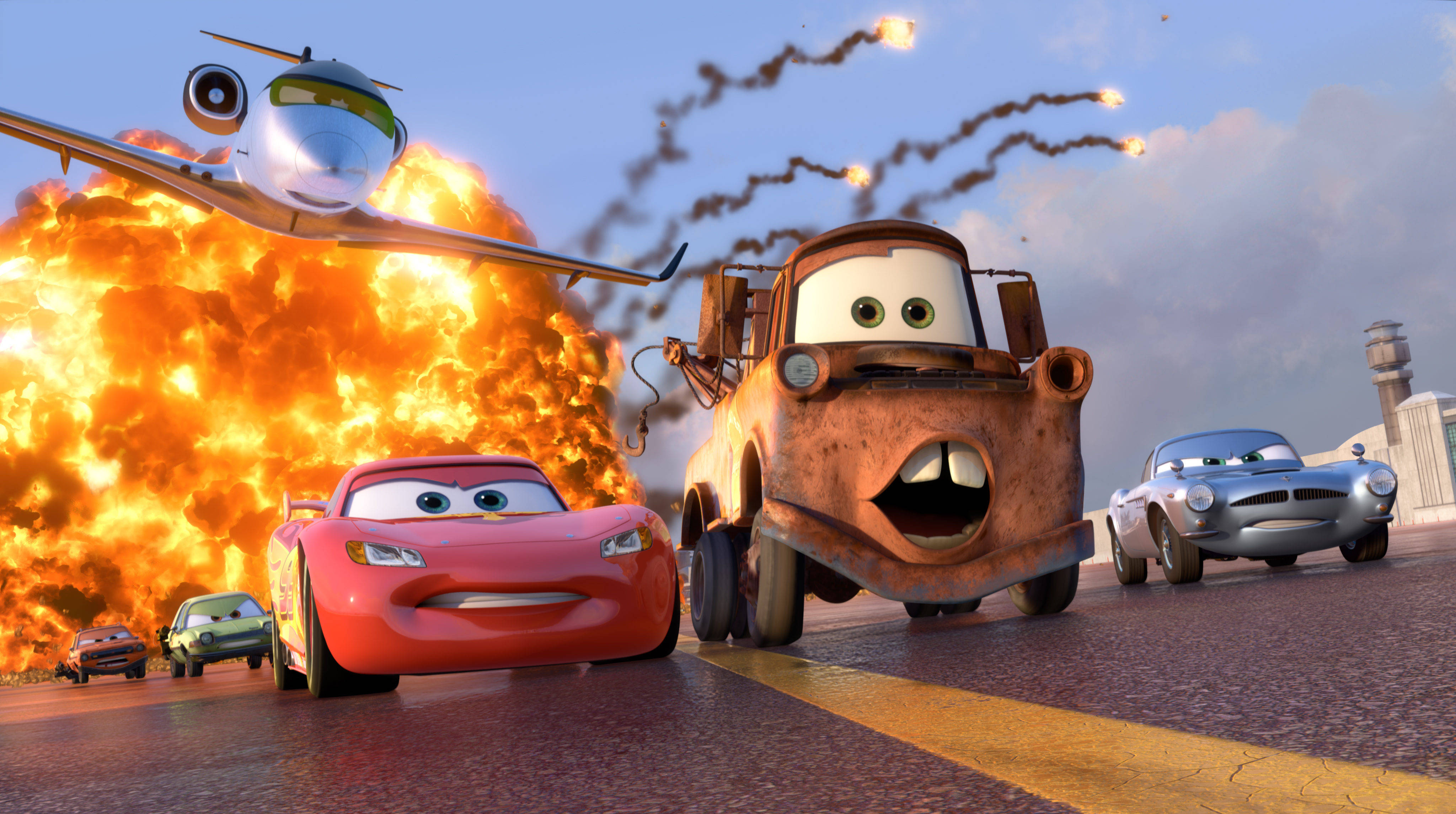 Xe Hơi Có Lightning McQueen Phát Nổ Hình nền