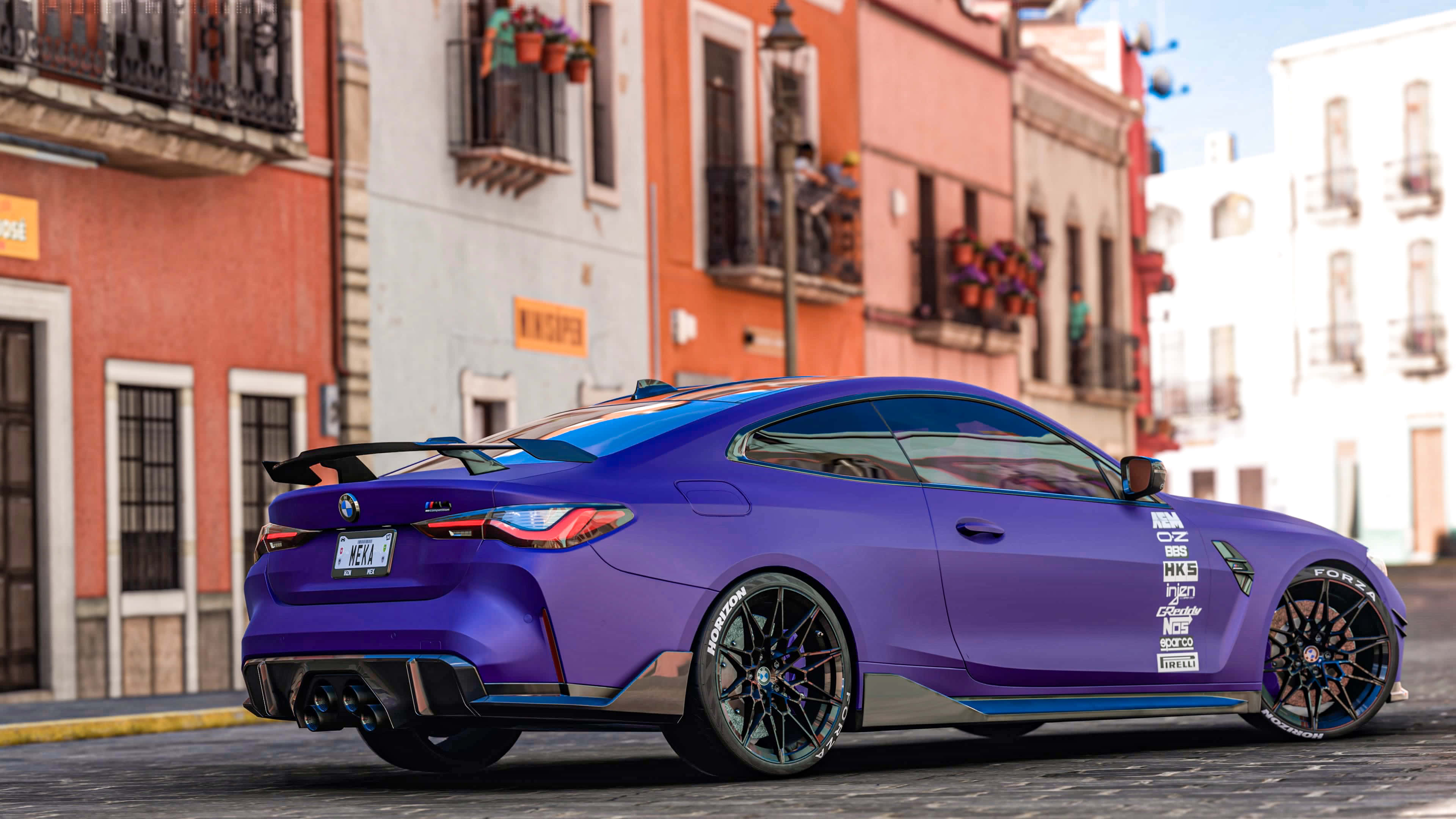 Xe M4 Tím Trong Forza Horizon Mexico Hình nền
