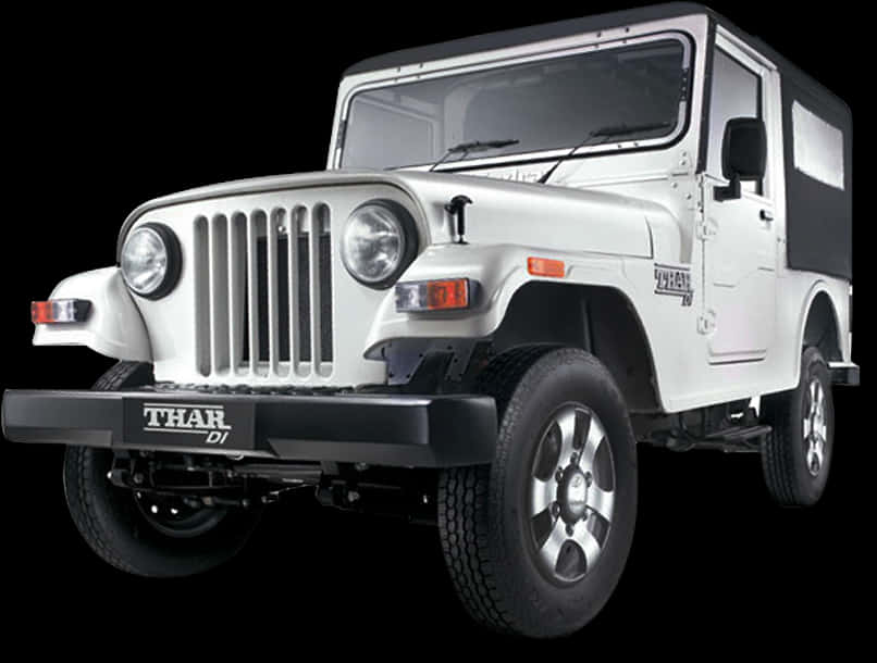 Xe Mahindra Thar D I Trắng Hình nền
