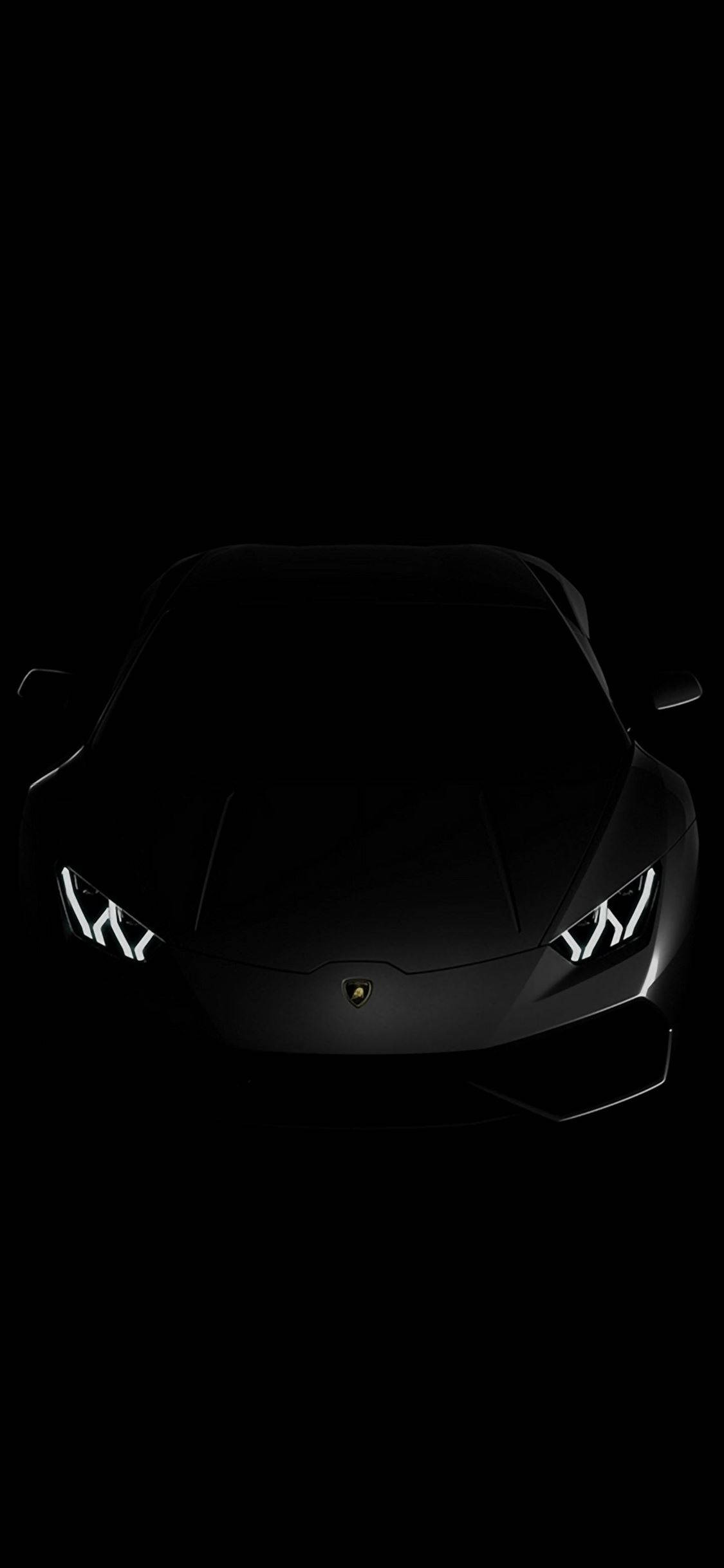 Xe Mustang đen Apple iPhone Hình nền