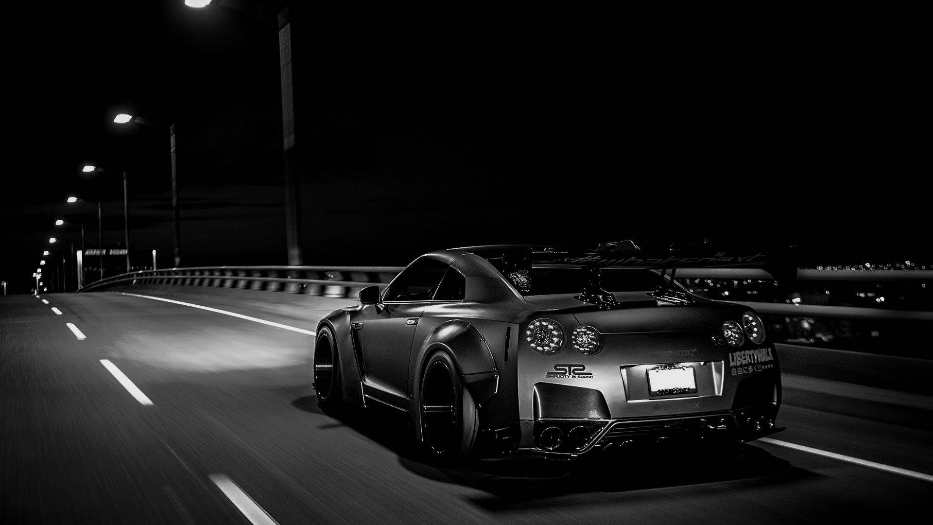 Xe Nissan GTR Đơn Sắc Hình nền