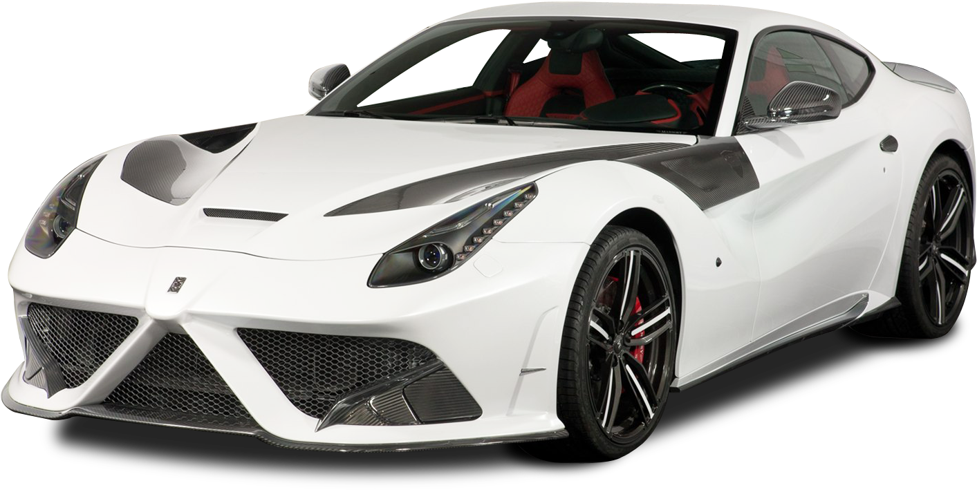 Xe Thể Thao Ferrari Trắng Cô Lập Hình nền