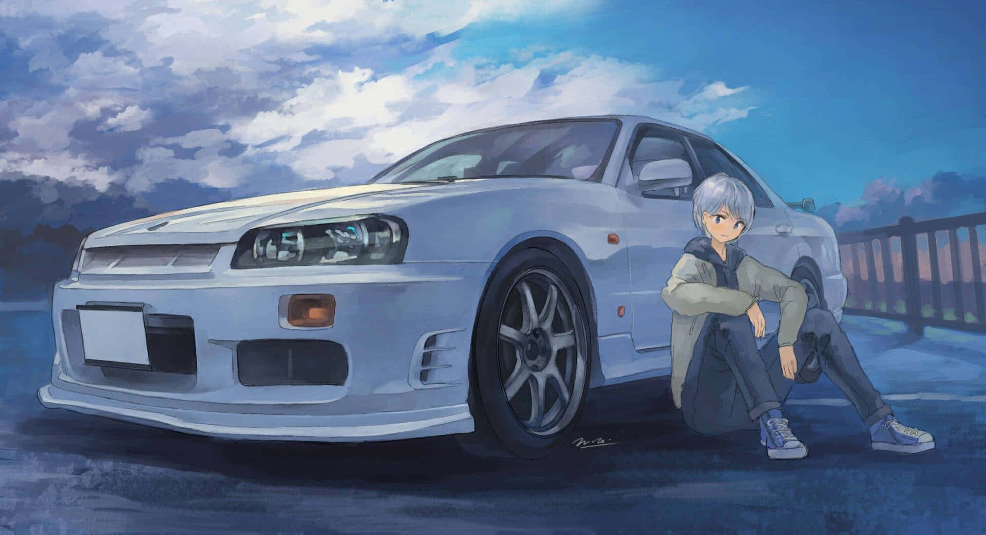 Xe thể thao tốc độ cao trong thế giới anime Hình nền