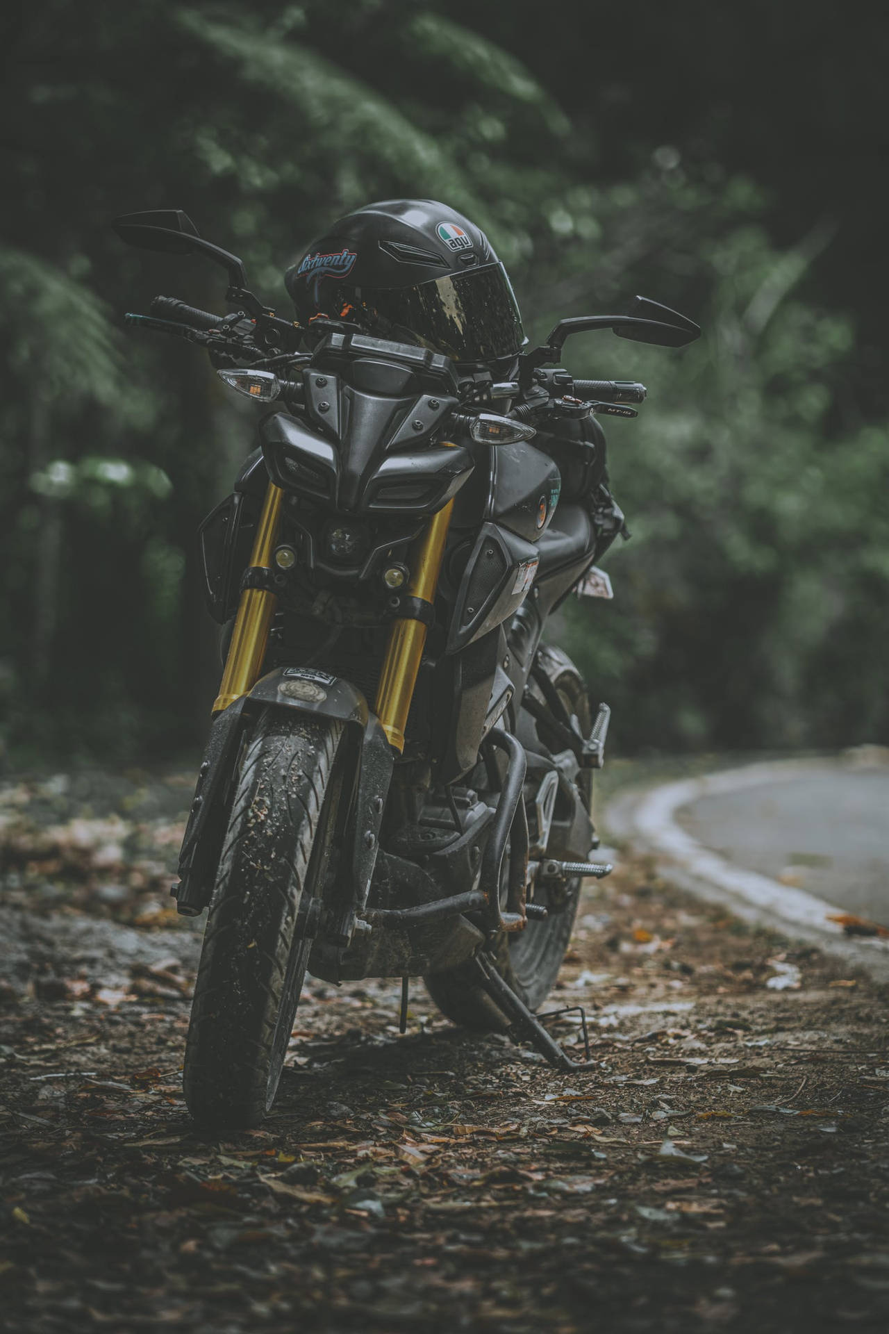 Xe Yamaha MT 15 Màu Đen Với Phuộc Thủy Lực Vàng