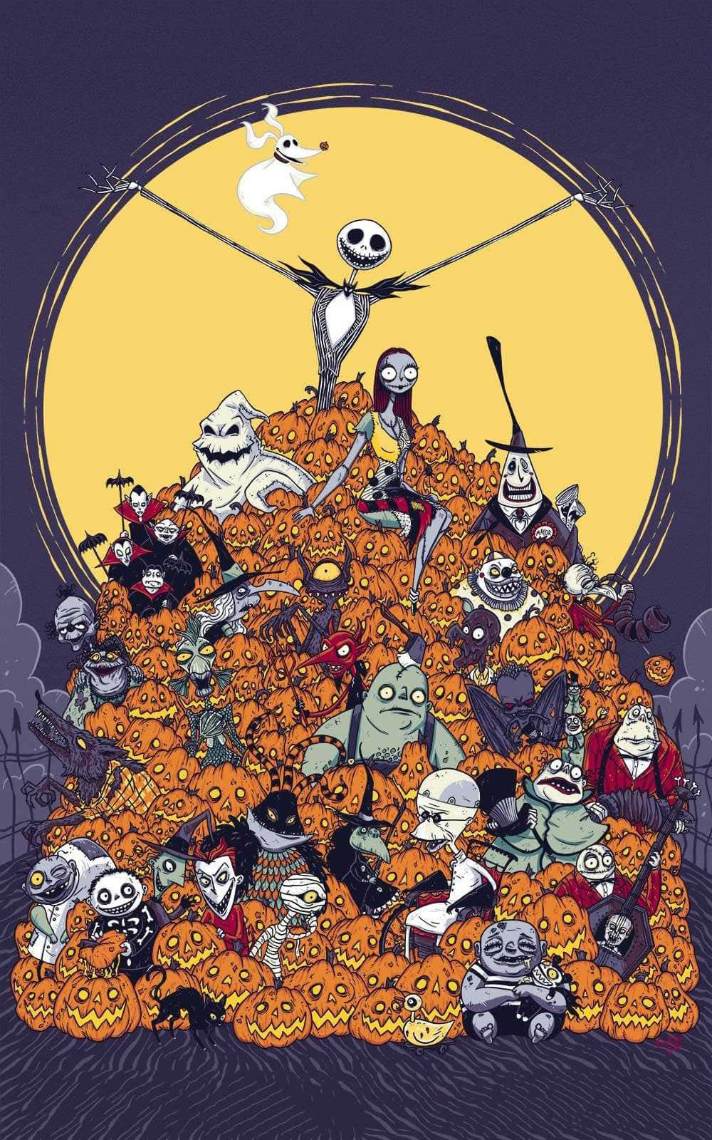 Xem ngay chiếc Điện thoại Giáng sinh Nightmare Before Christmas! Hình nền