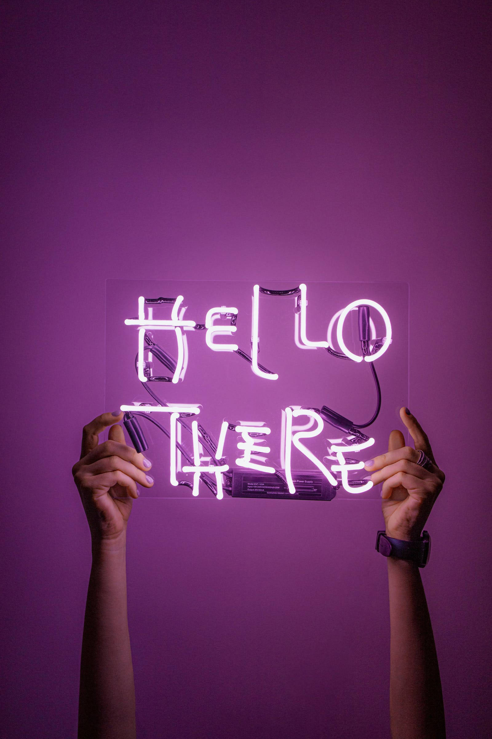 Xin chào iPhone Neon Hình nền