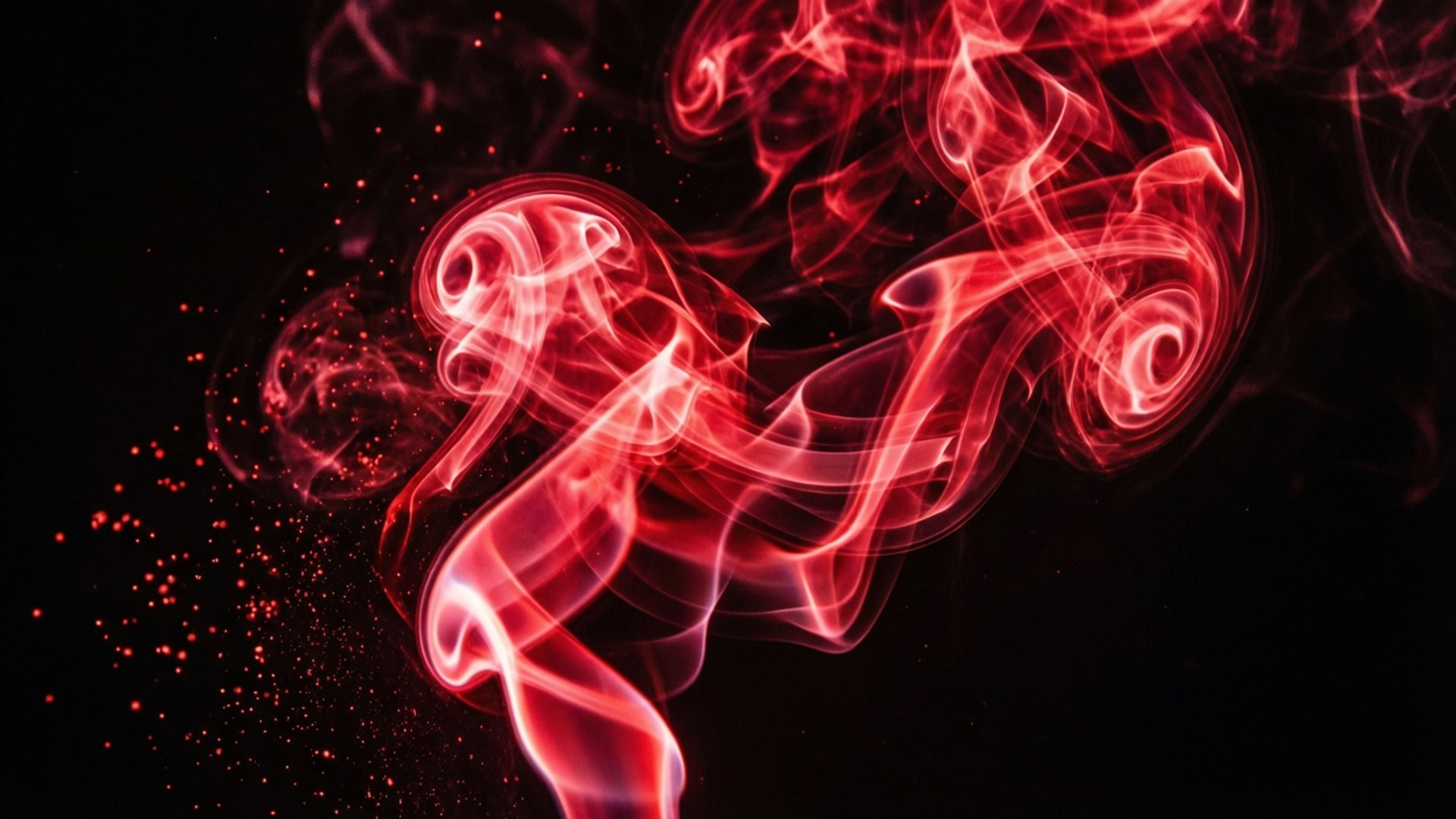 Xoáy Khói Đỏ Neon Hình nền
