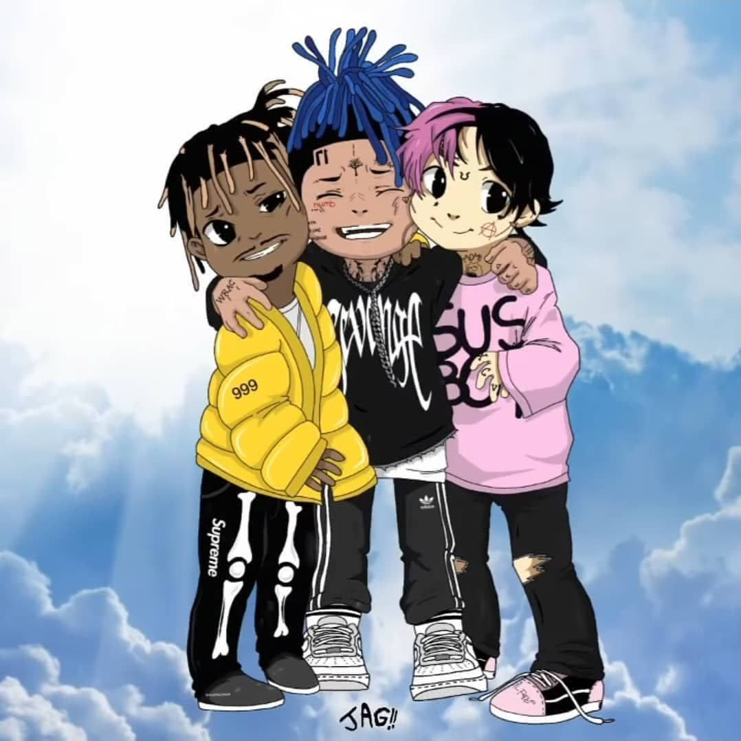 Xxxtentacion Anime Và Bạn Bè Hình nền