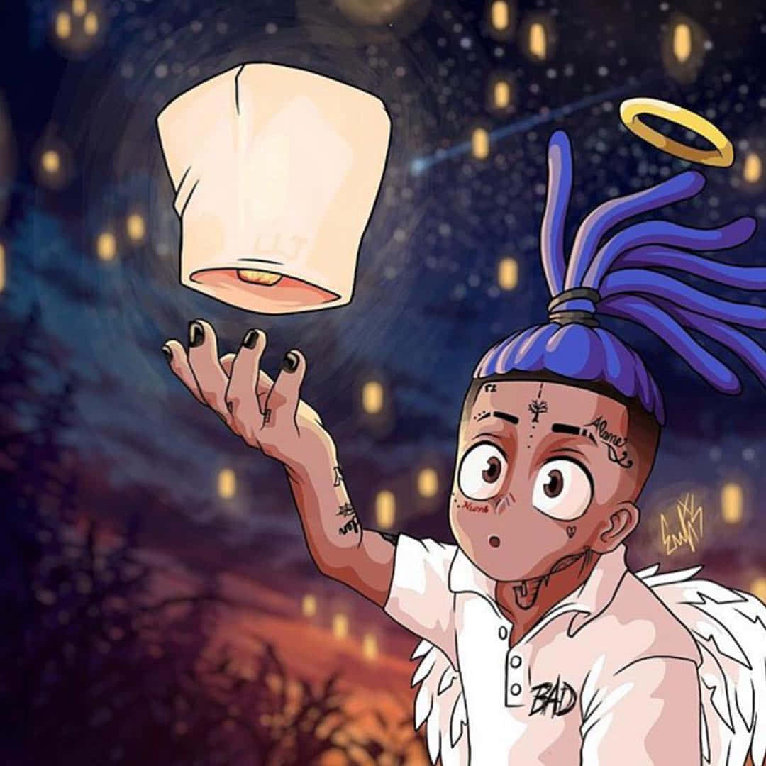 Xxxtentacion hoạt hình dễ thương ảnh đại diện Hình nền