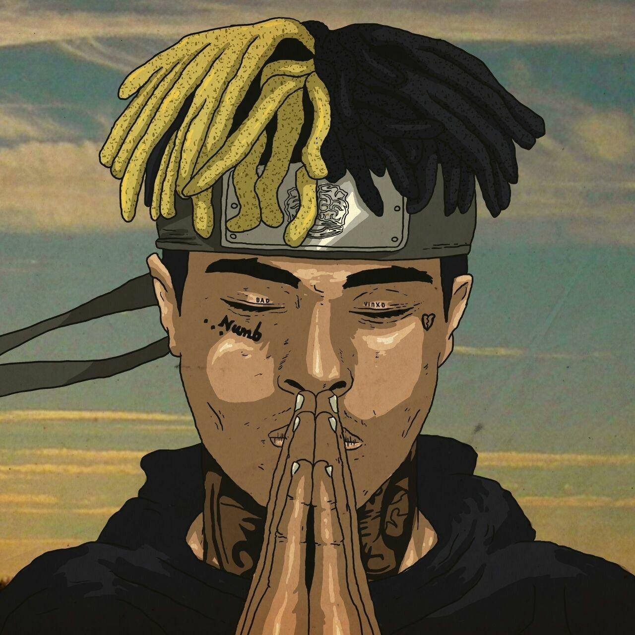 XXXTentacion Juice WRLD Anime Artwork Ấn Tượng Hình nền
