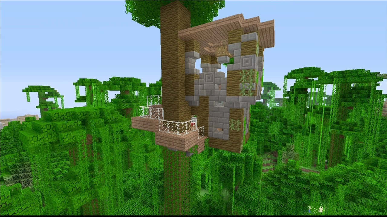 ý tưởng nhà trên cây minecraft Hình nền