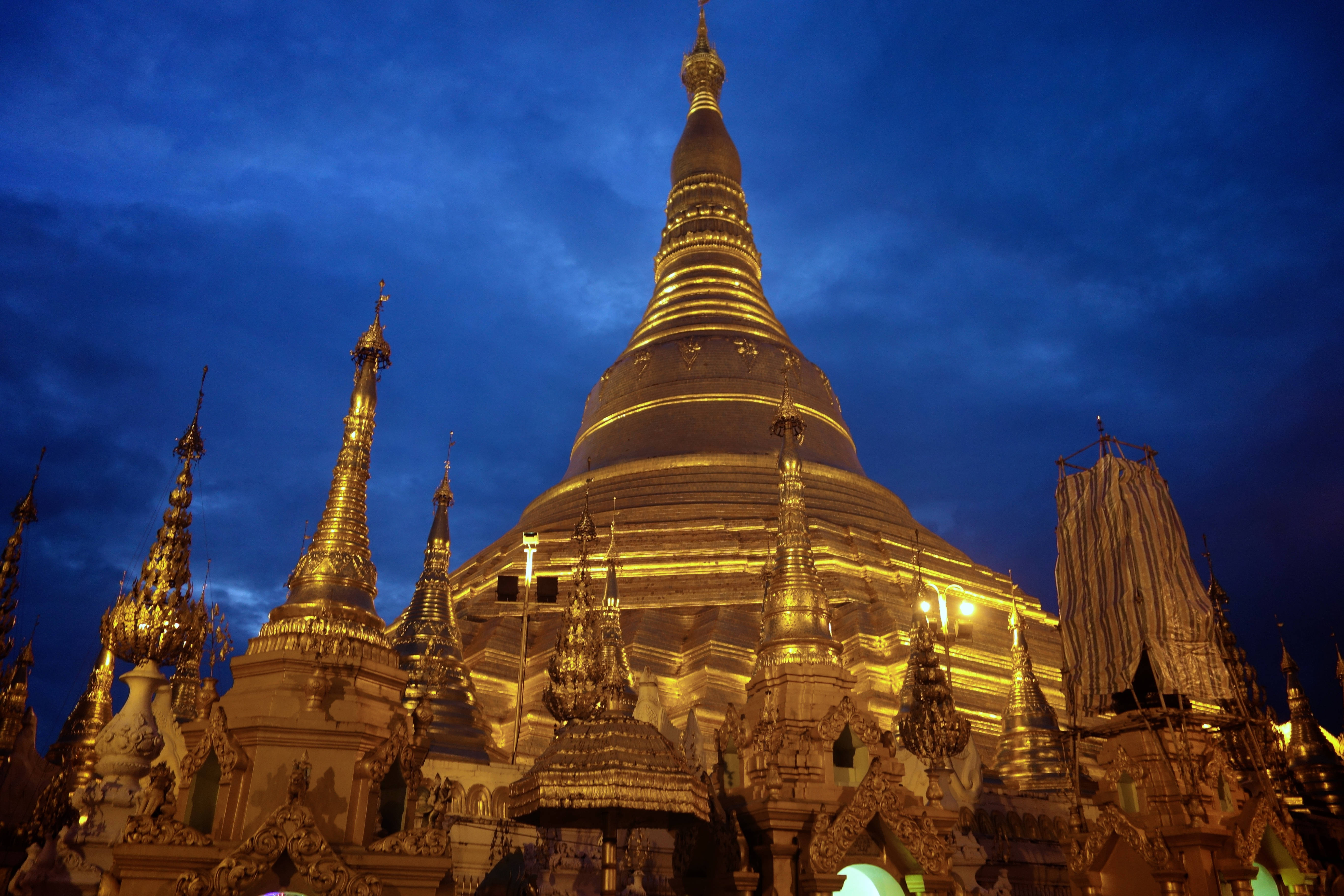 Yangon Hoàng Hôn Shwedagon Hình nền