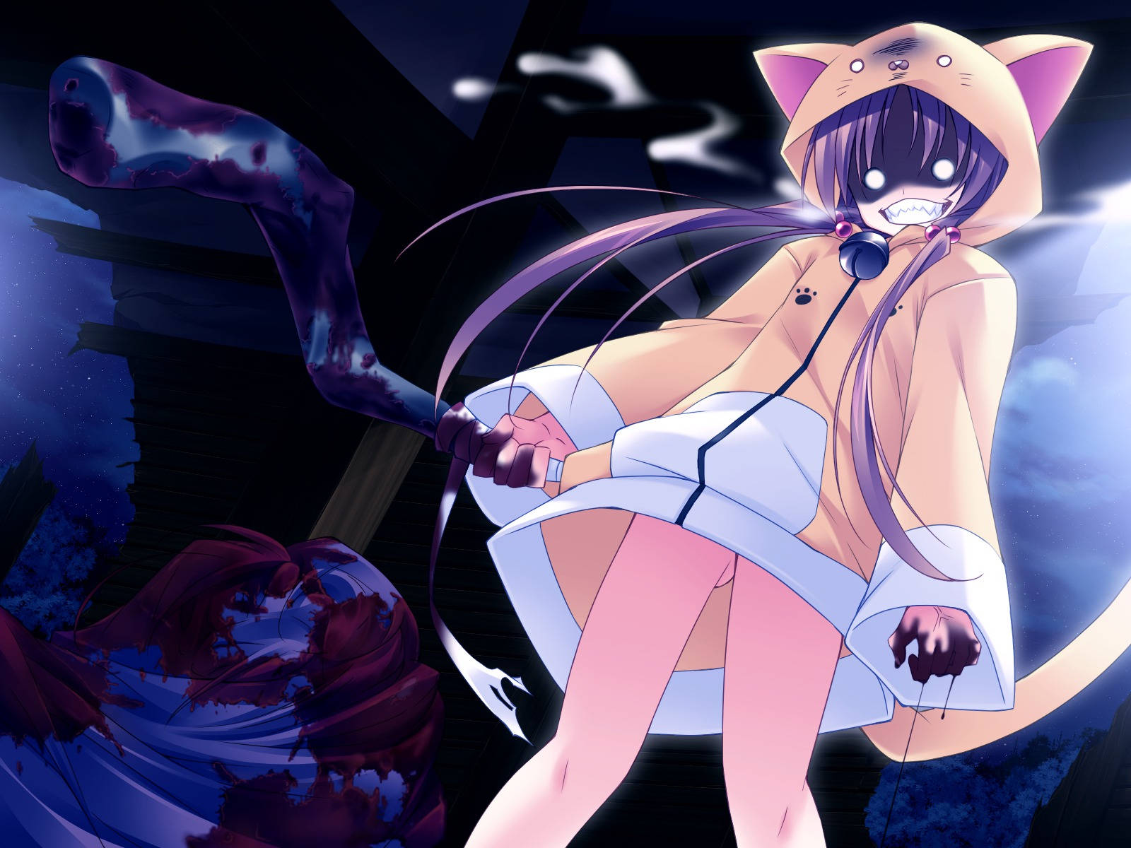 Yōsei Teikoku trong Áo Hoodie Anime Girl Hình nền