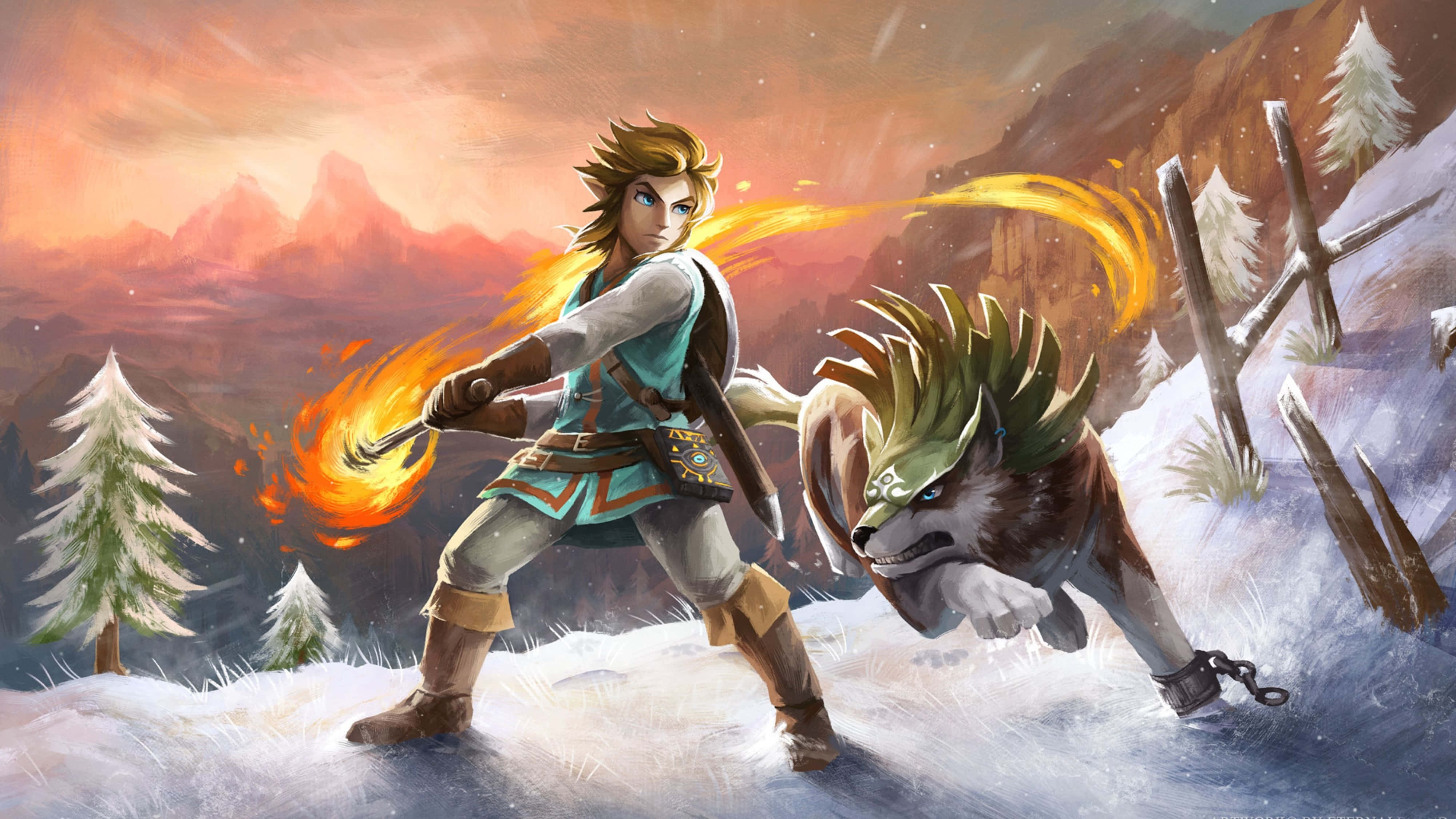 Zelda Breath Of The Wild 4K Thuần Hóa Thú Hình nền