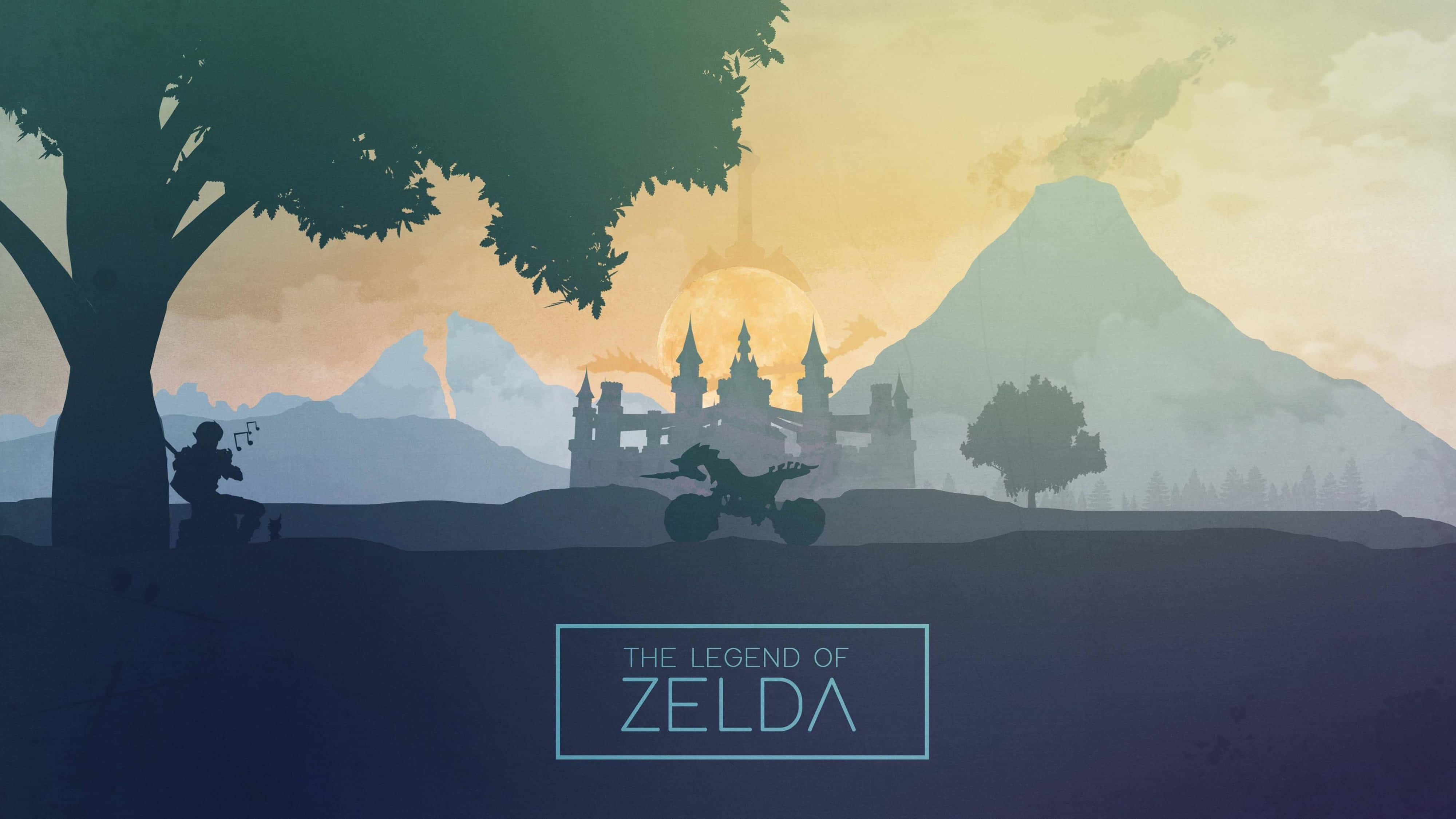 Zelda Breath Of The Wild 4K Nghệ Thuật Phân Lớp Hình nền