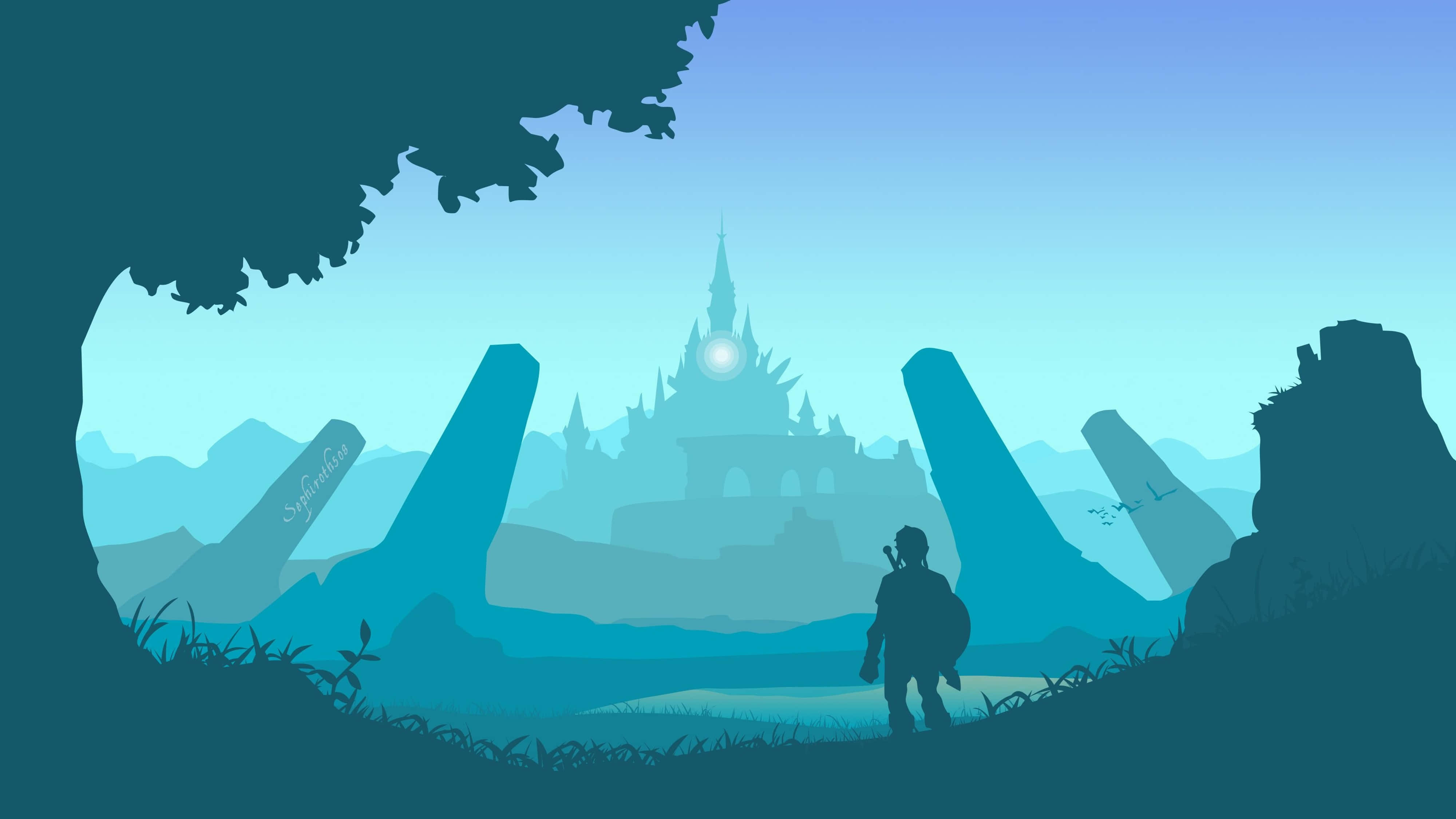 Zelda Breath Of The Wild 4K Lâu đài Hình nền