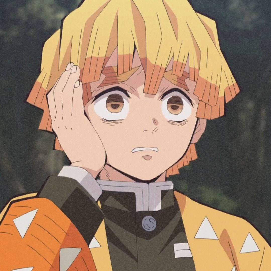 Zenitsu sợ hãi trong Demon Slayer Hình nền