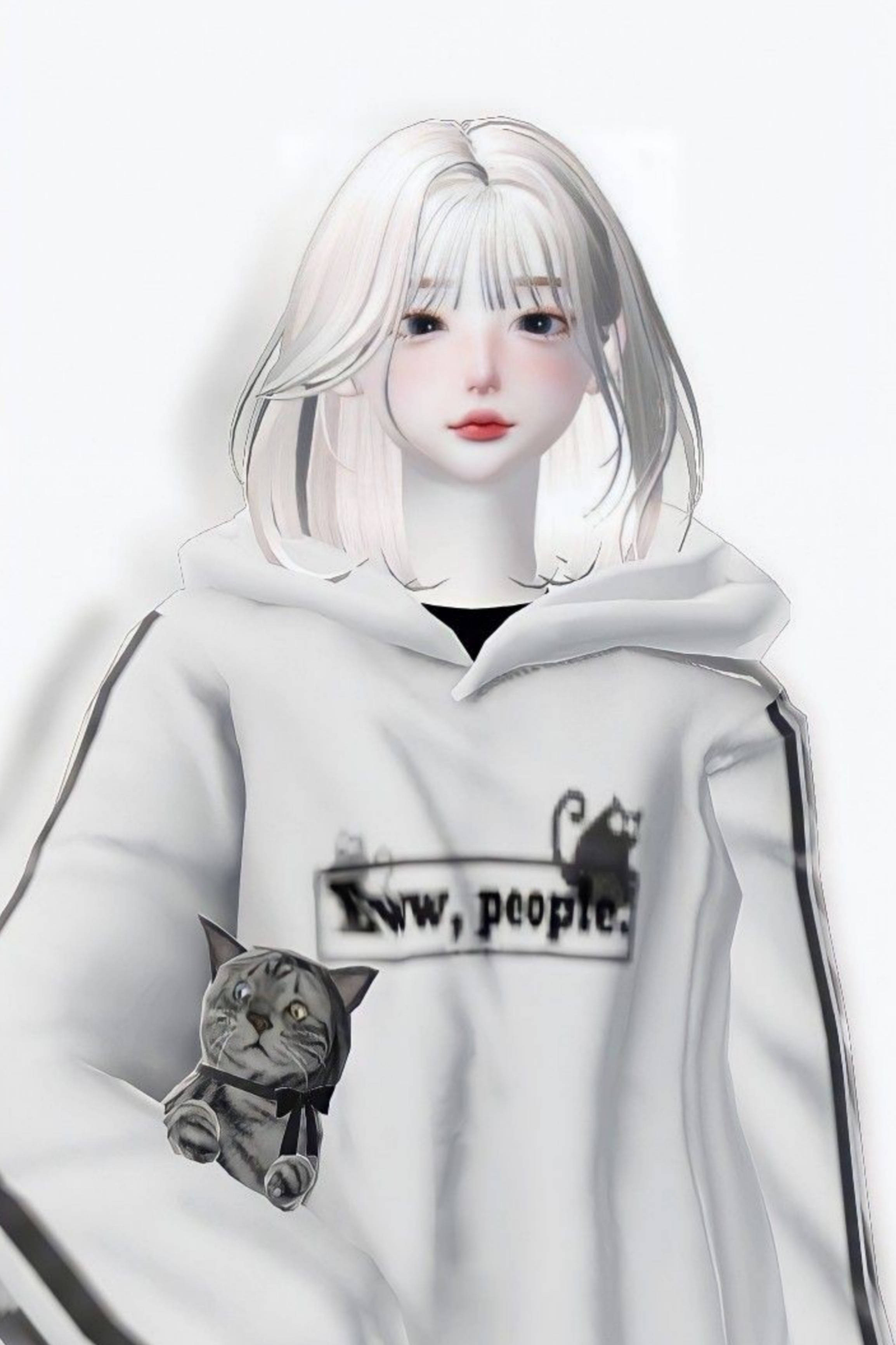 Zepeto Cô Gái Trắng Tinh Khôi Hình nền