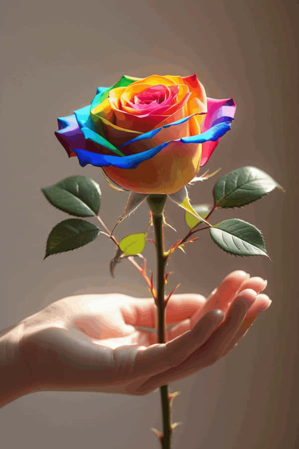 tình yêu, cầu vồng, lgbtq, tự hào, tâm linh, hoa hồng, lễ tình nhân, bàn tay, hoa