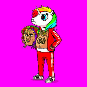 6ix9ine Với Kỳ Lân Cầu Vồng — Kỳ lân Hình nền