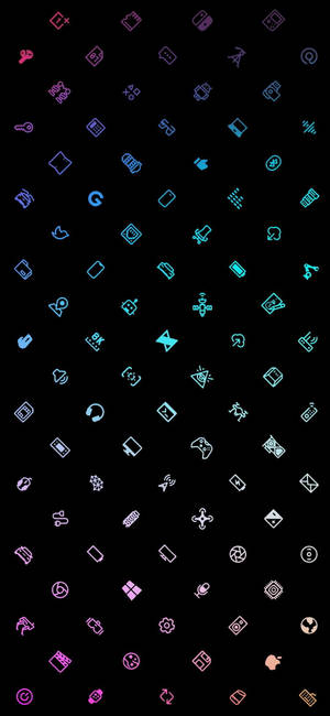 Aesthetic Icons Gaming Logo HD — iPhone 16e Hình nền