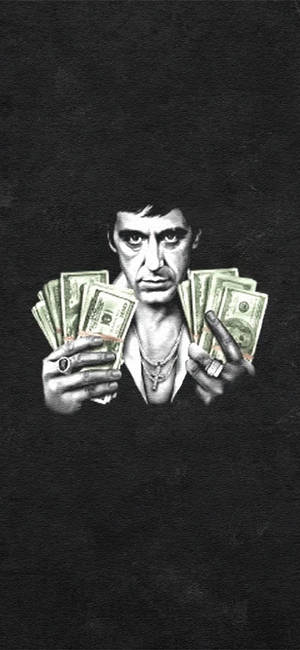 Al Pacino Scarface Cọc Tiền — Galaxy S24 Hình nền