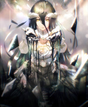 Hình nền Albedo Overlord HD đẹp — Galaxy Z Fold 5 Hình nền