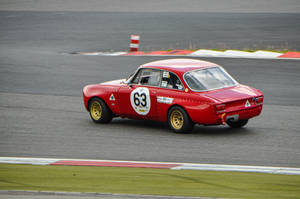 Hình nền xe coupe đua Alfa Romeo Giulia GTA Corsa.