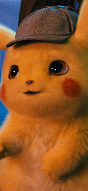 Hình nền ảnh chân thực Detective Pikachu dễ thương — iPhone 12 Pro Hình nền
