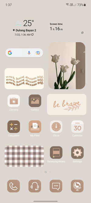 Hình ảnh Widgets thẩm mỹ — POCO M7 Hình nền