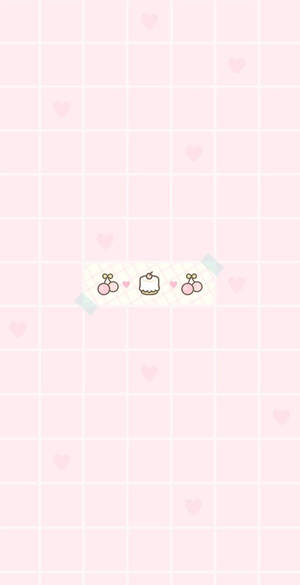 Anh đào Kawaii Hồng — Hồng dễ thương Hình nền