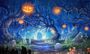 Ảnh Halloween rùng rợn — Dễ thương phong cách halloween Hình nền