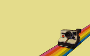 Hình Ảnh Máy Ảnh Polaroid — Cầu vồng aesthetic Hình nền