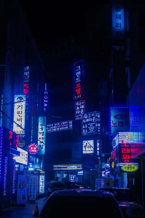 Phông nền thành phố về đêm — Thành phố neon Hình nền