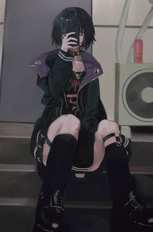 Anime Điện Thoại Goth — Anime Phone Hình nền