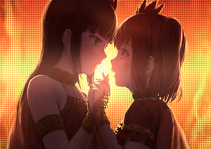 Hình nền anime đồng tính nữ Dia và Ruby