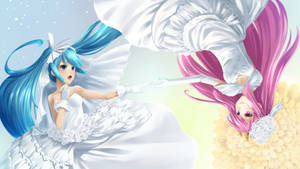 Hình nền anime đồng tính nữ Miku và Chuchu